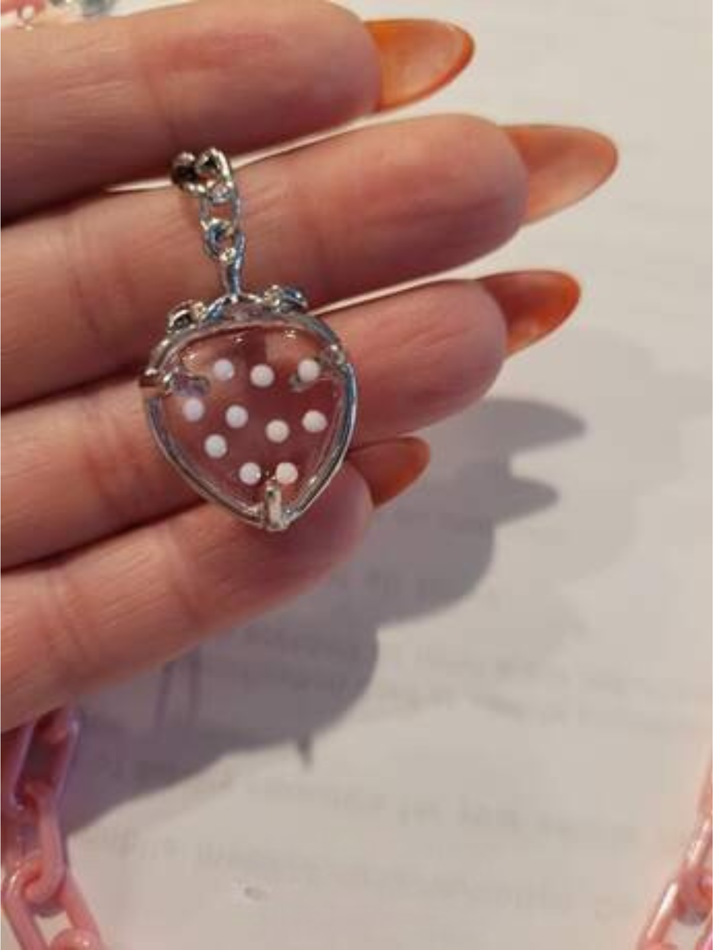 Strawberry Pink Pants Chain