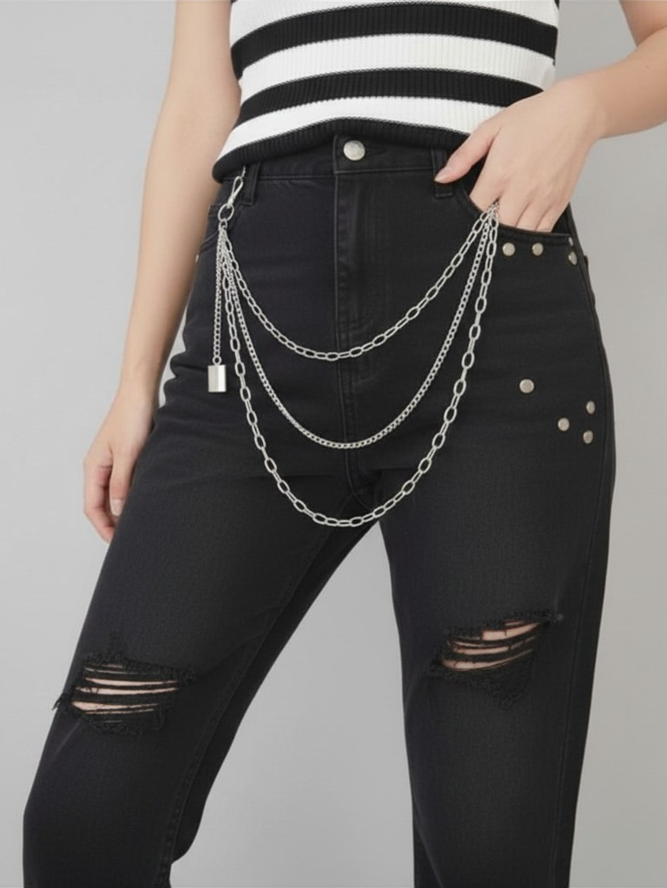 3-Layered Grace Charm Pants Chain
