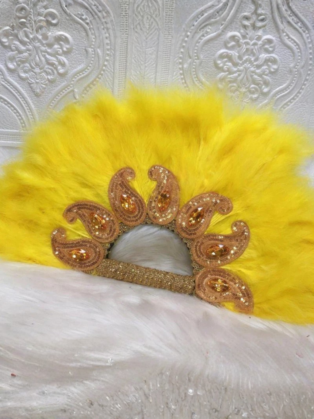 Feather Bridal Fan