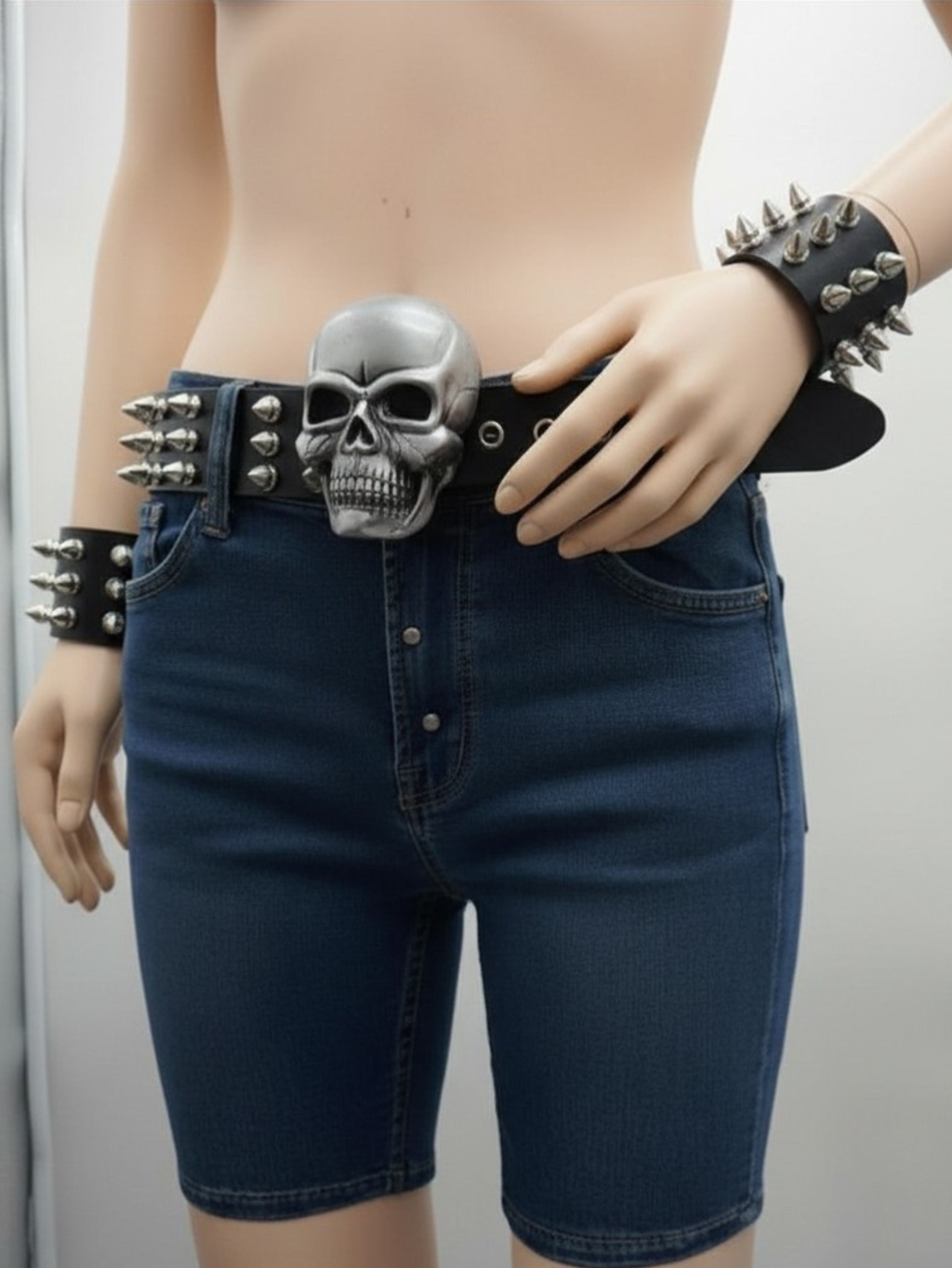 Skull Tree Spiked Belt