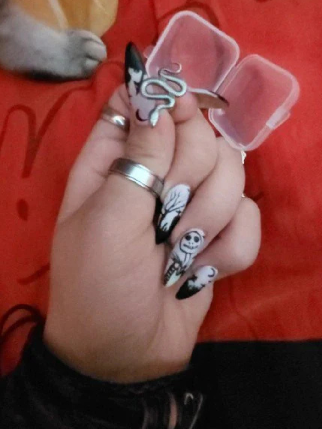 Snake Tongue Ring Stainless Steel