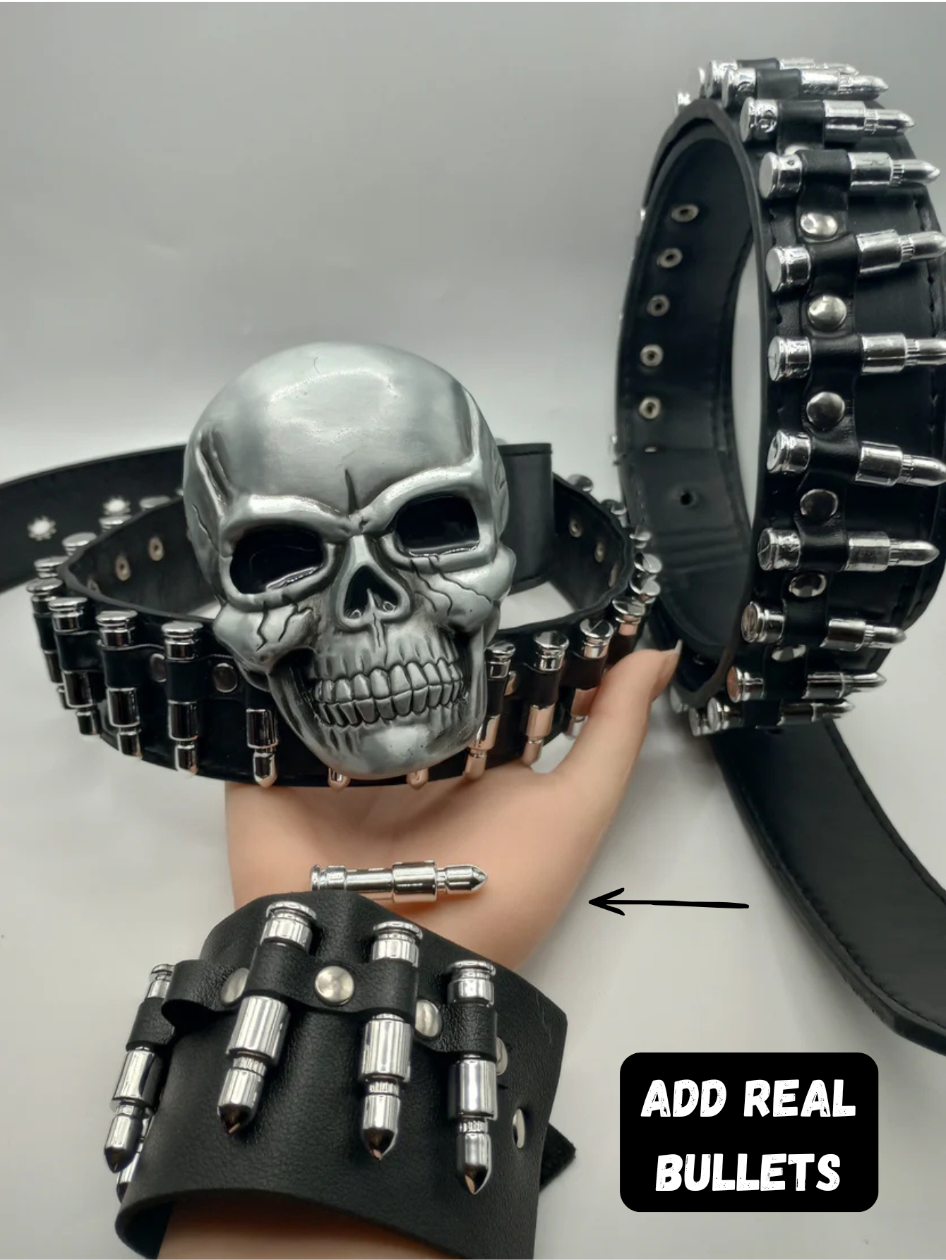 Skull Bullet Belt