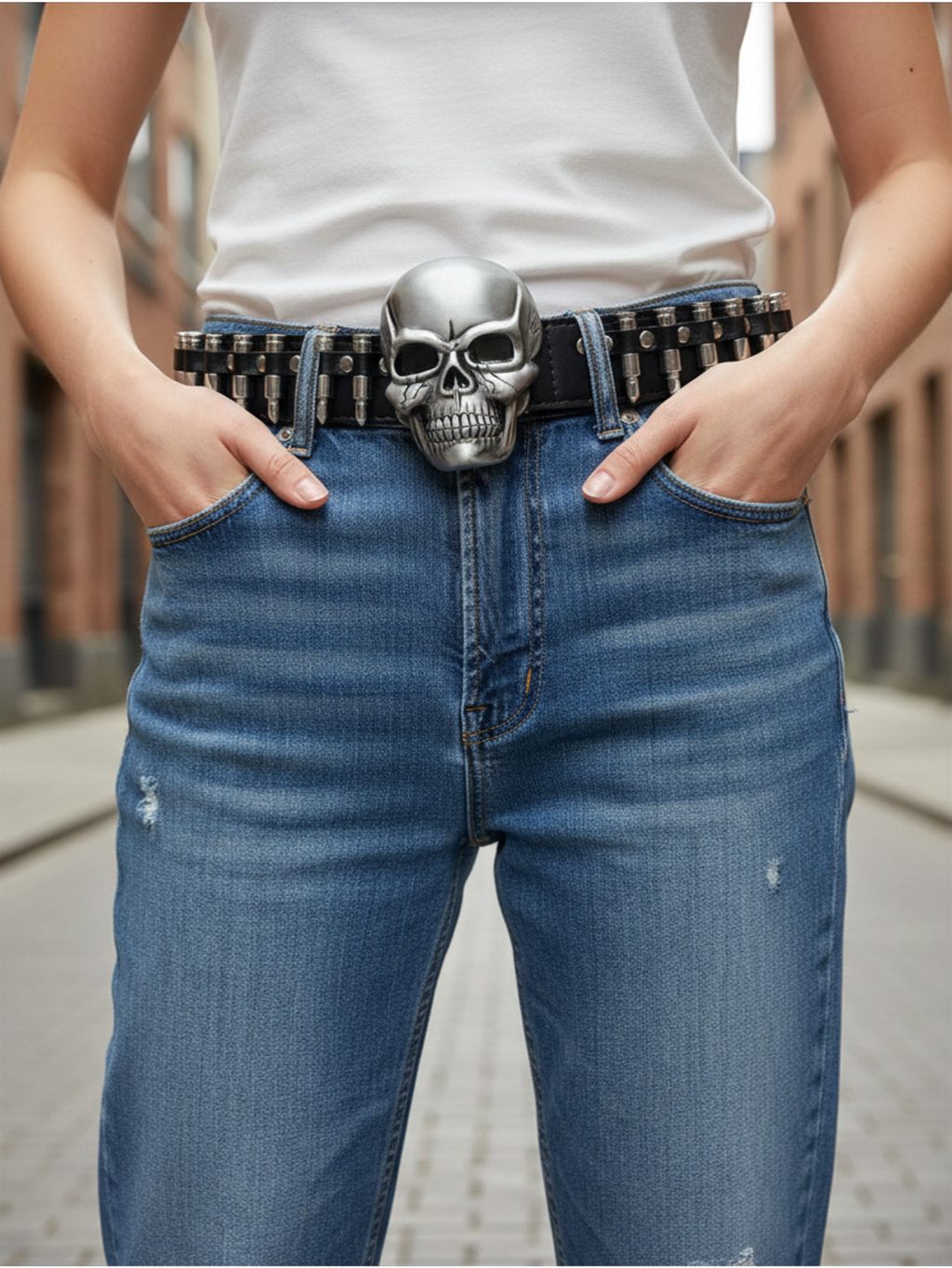 Skull Bullet Belt
