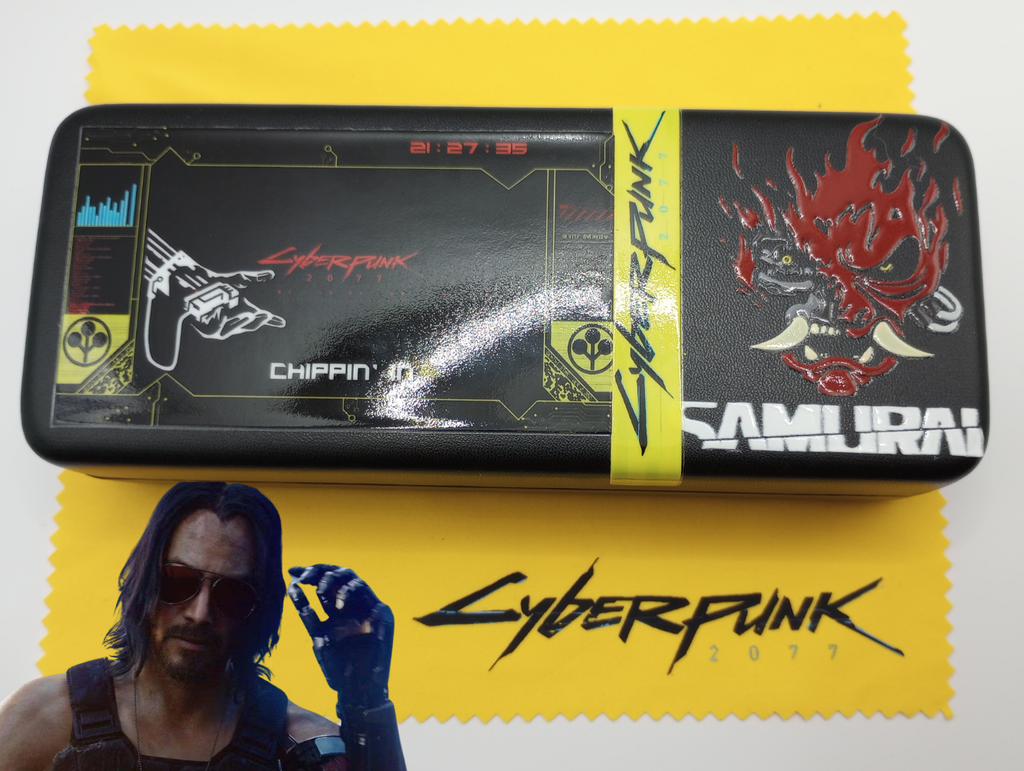 Johnny Silverhand Sunglasses with Case: Cyberpunk 2077