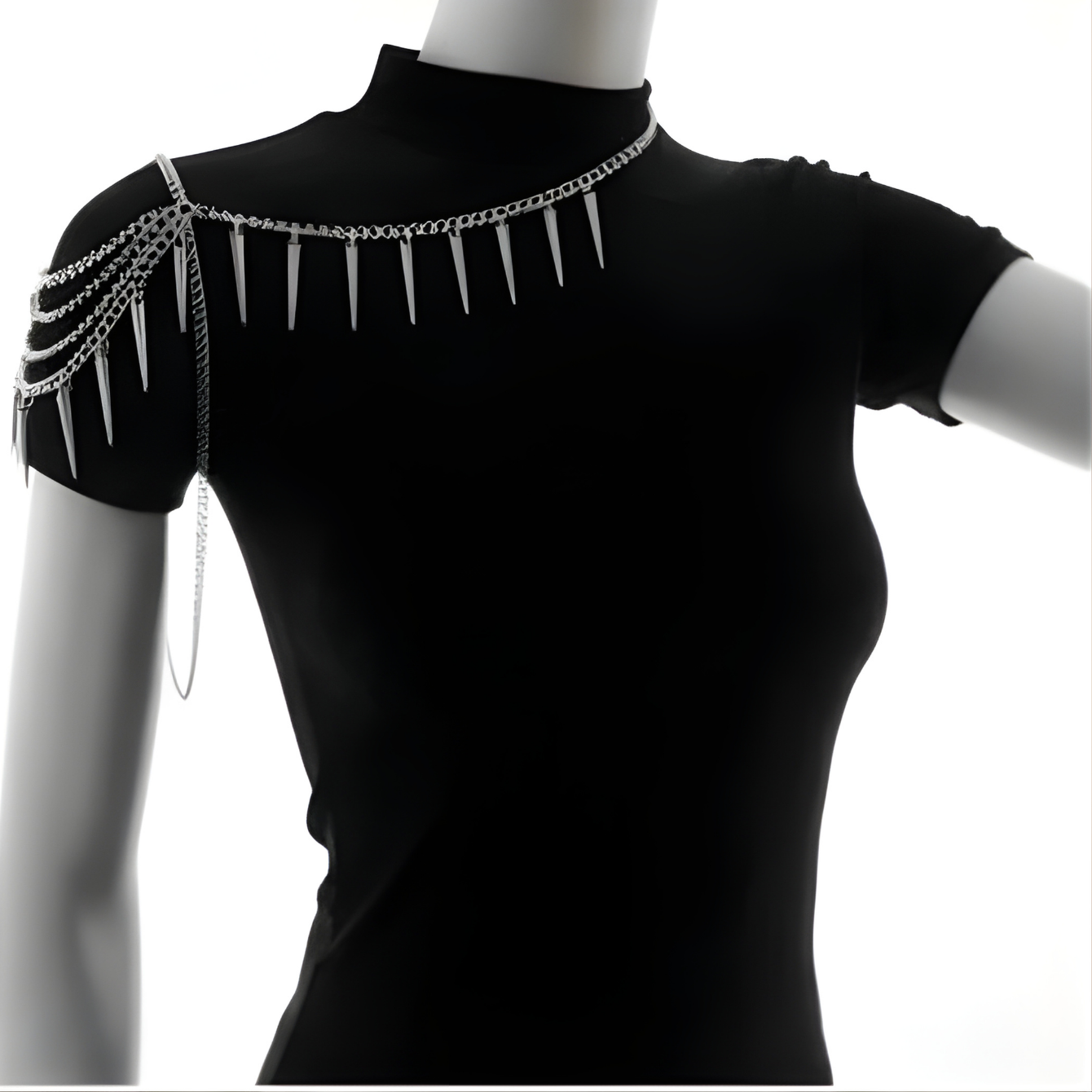 Spiked Shoulder Necklace