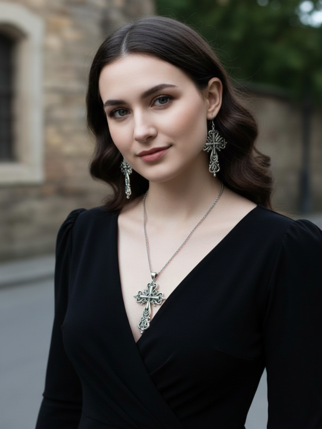Cross Minimal Earrings