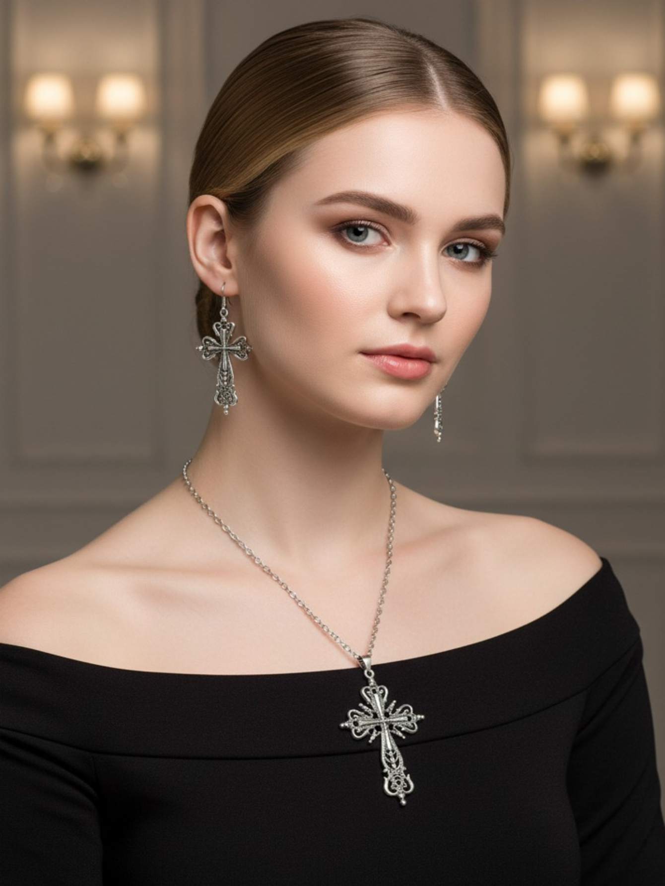 Cross Minimal Earrings