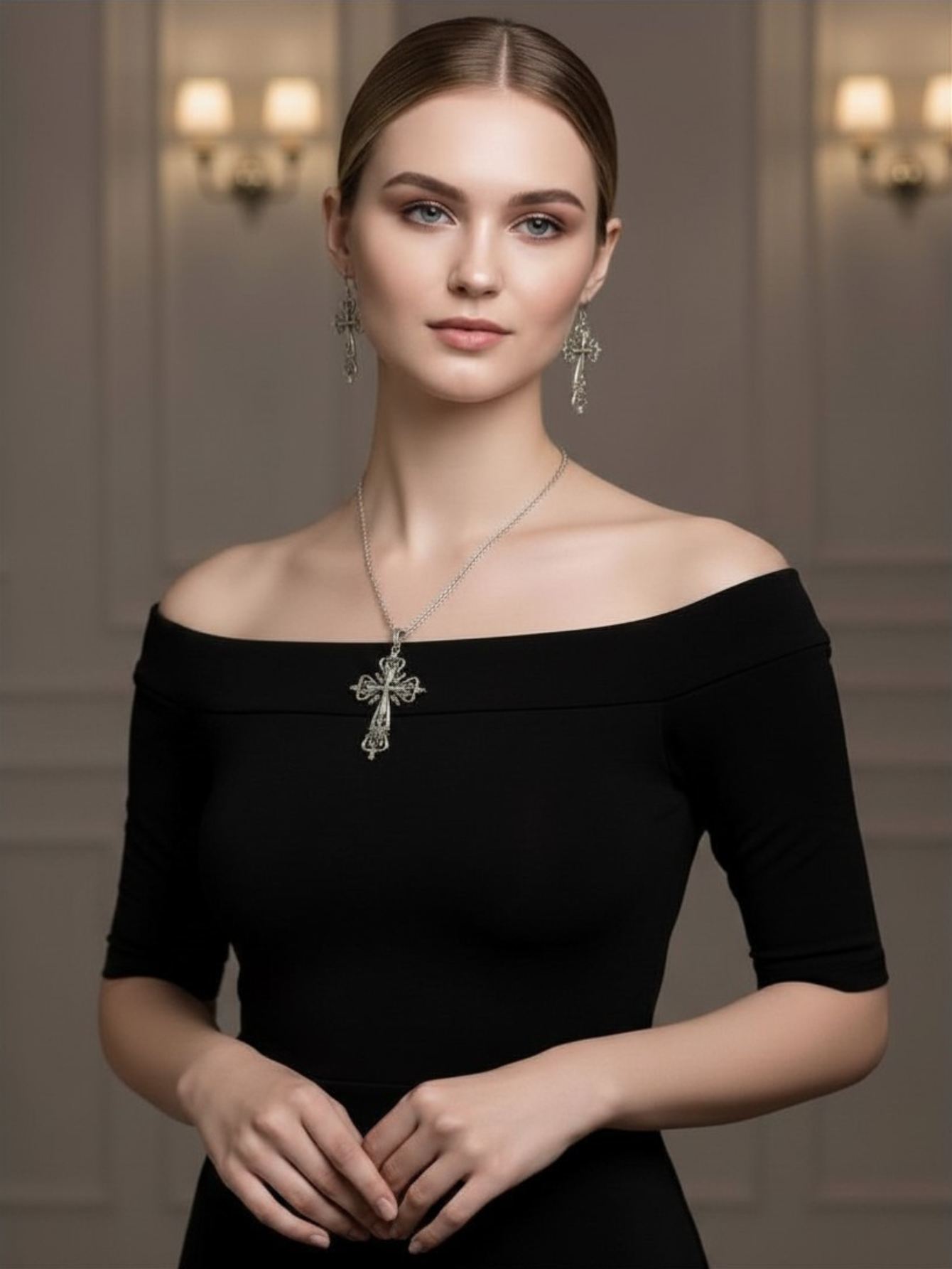 Cross Minimal Earrings