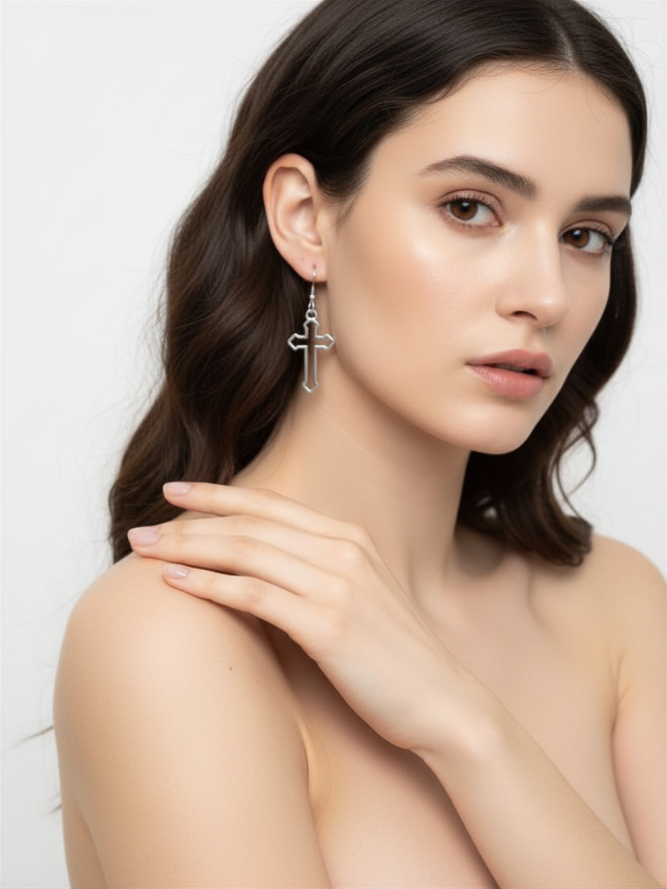 Cross Minimal Earrings