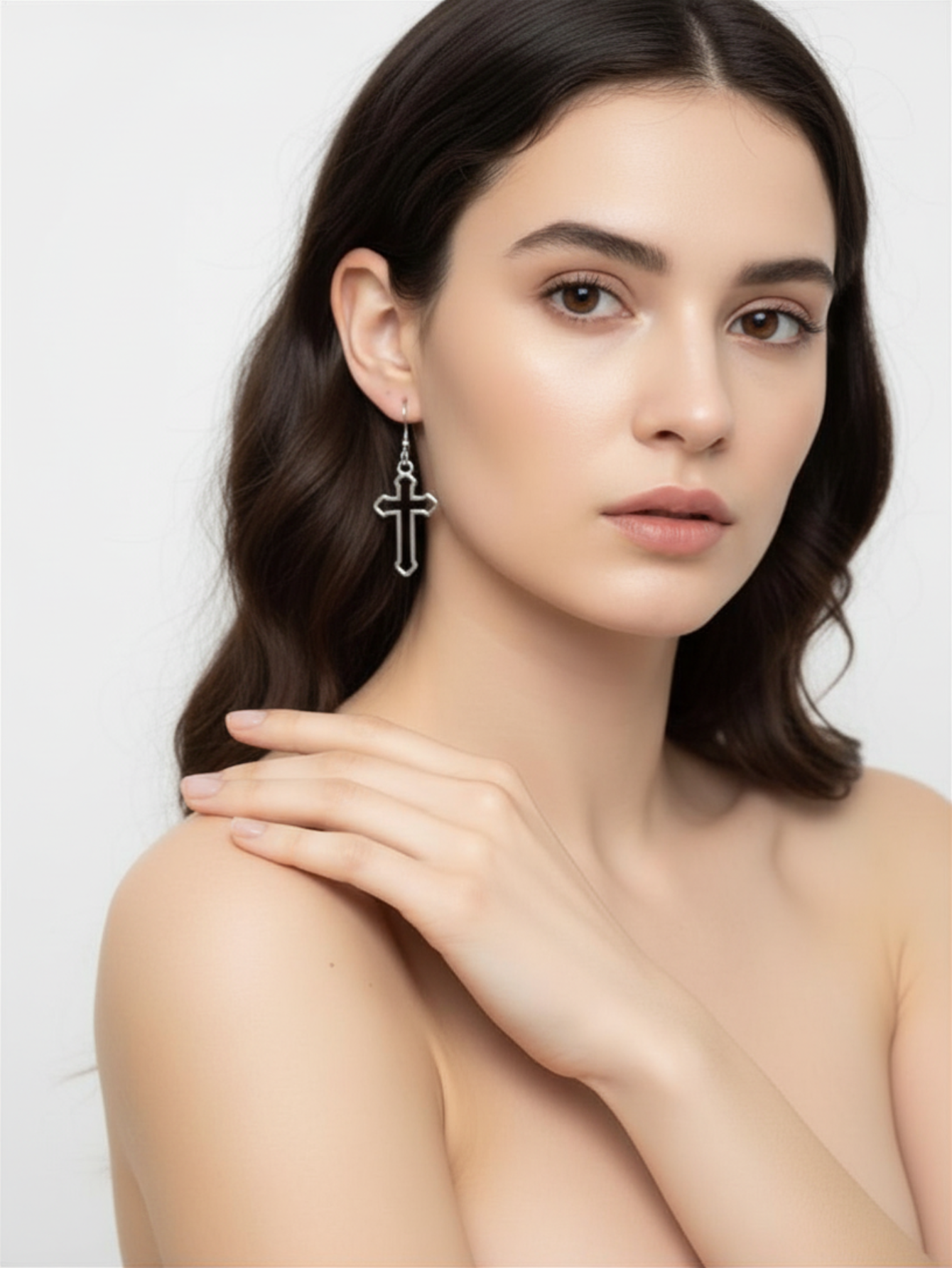 Cross Minimal Earrings