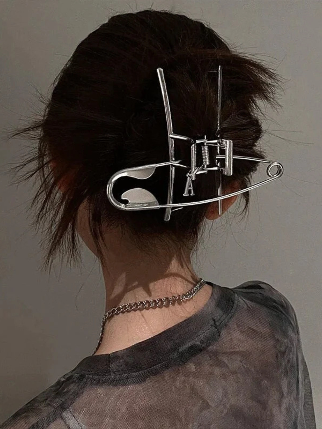 Safety Pin Hair Clips