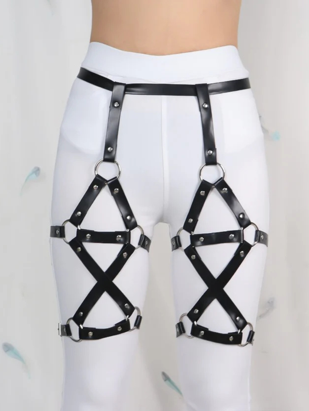 Strappy lingerie Leg Garter Belt
