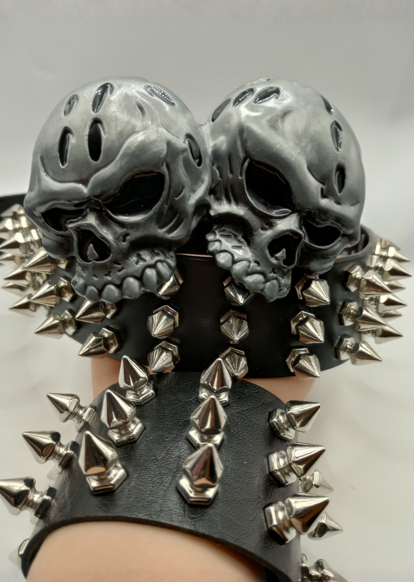 Skull Tree Spiked Belt