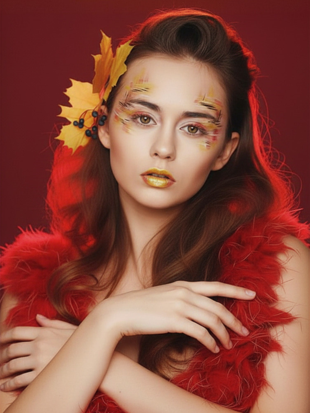 Orange Dragon Contact Lense