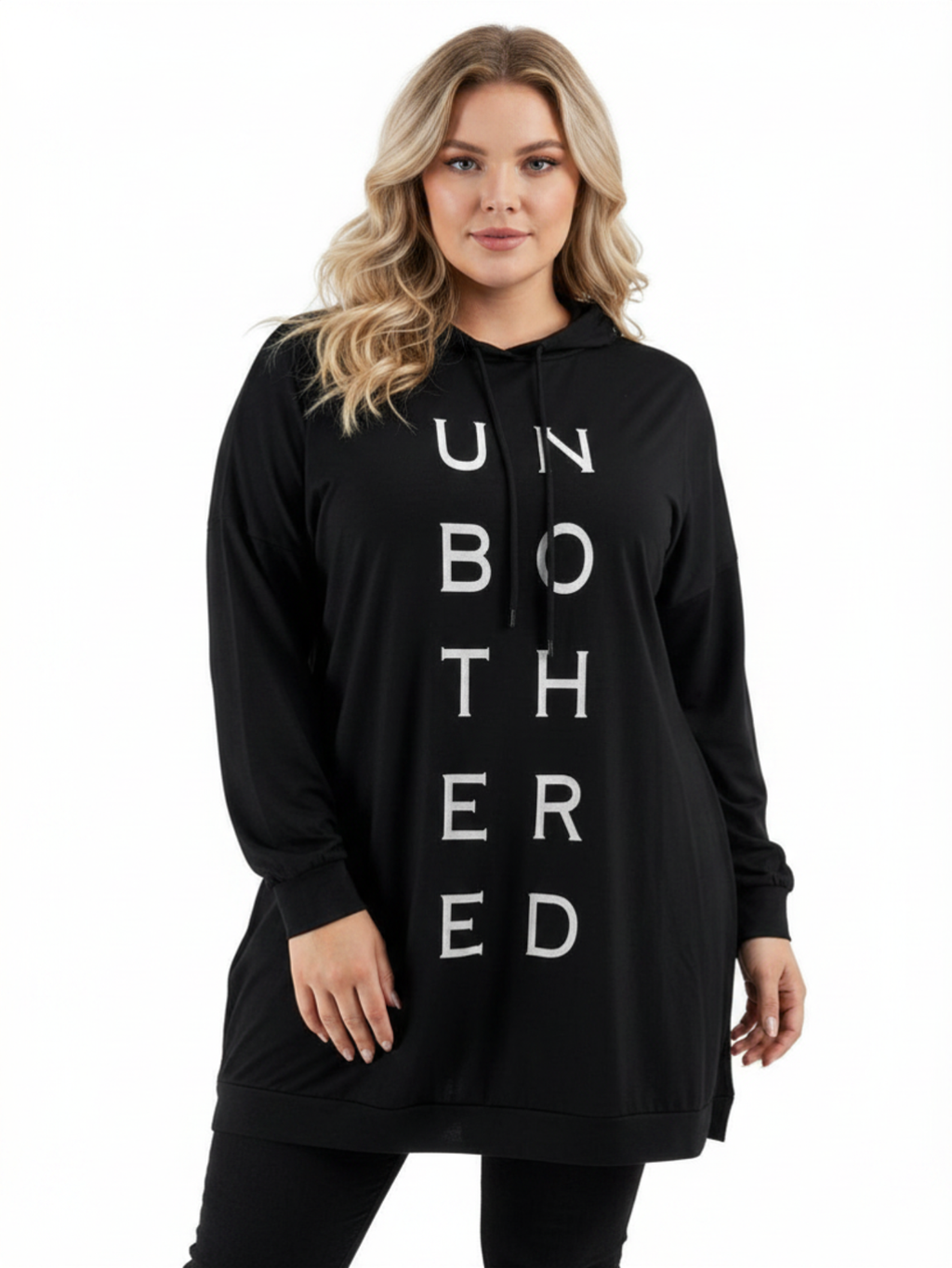 Plus Size Letter Hoodie