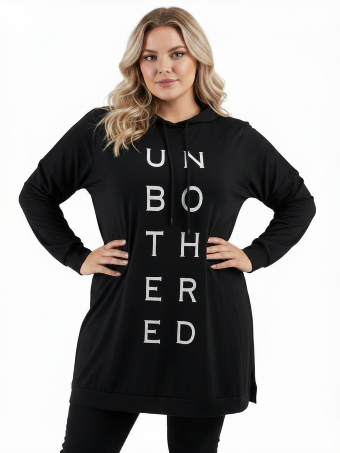 Plus Size Letter Hoodie