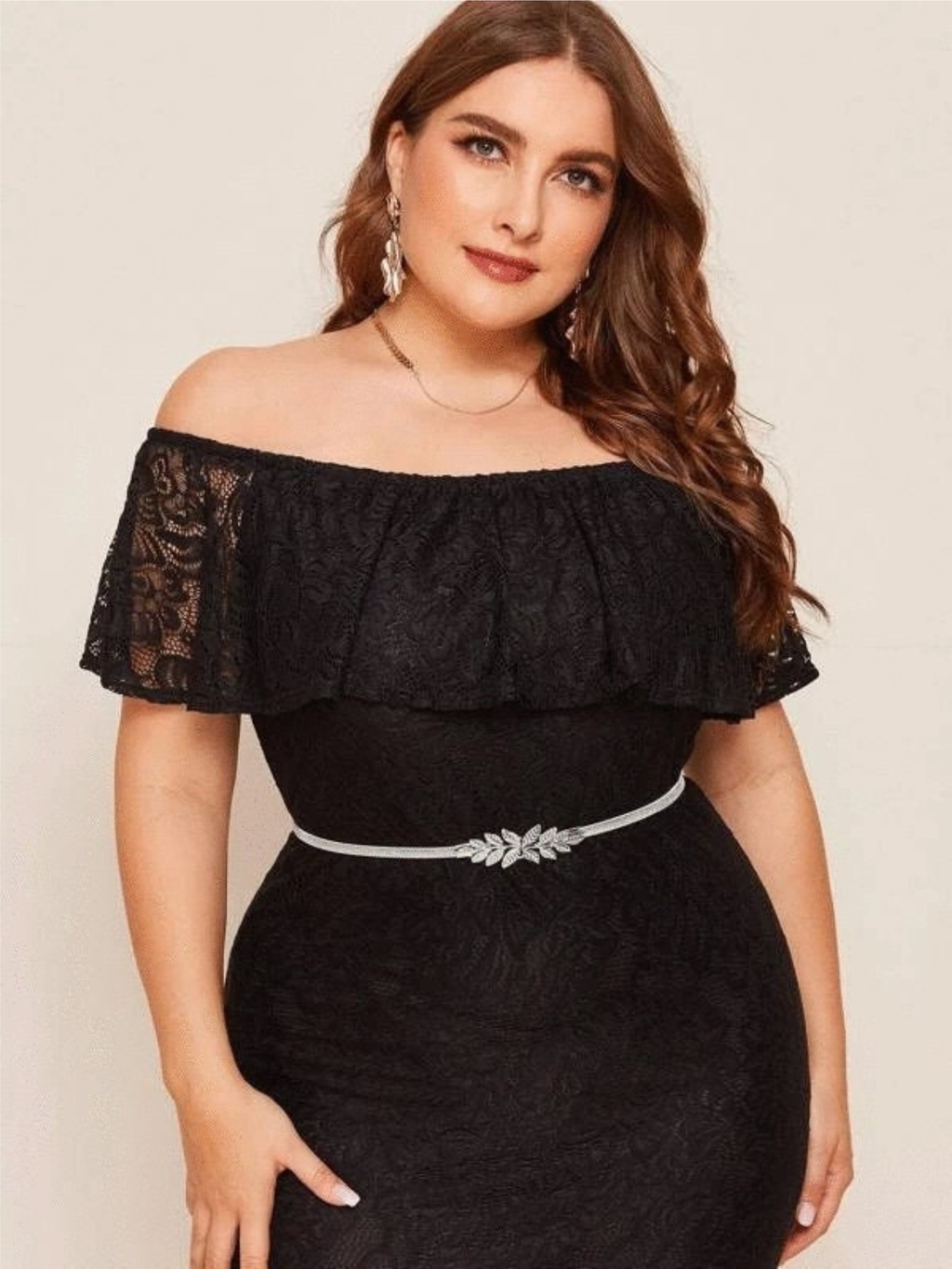 Plus Size Gold Silver Leaf Belt