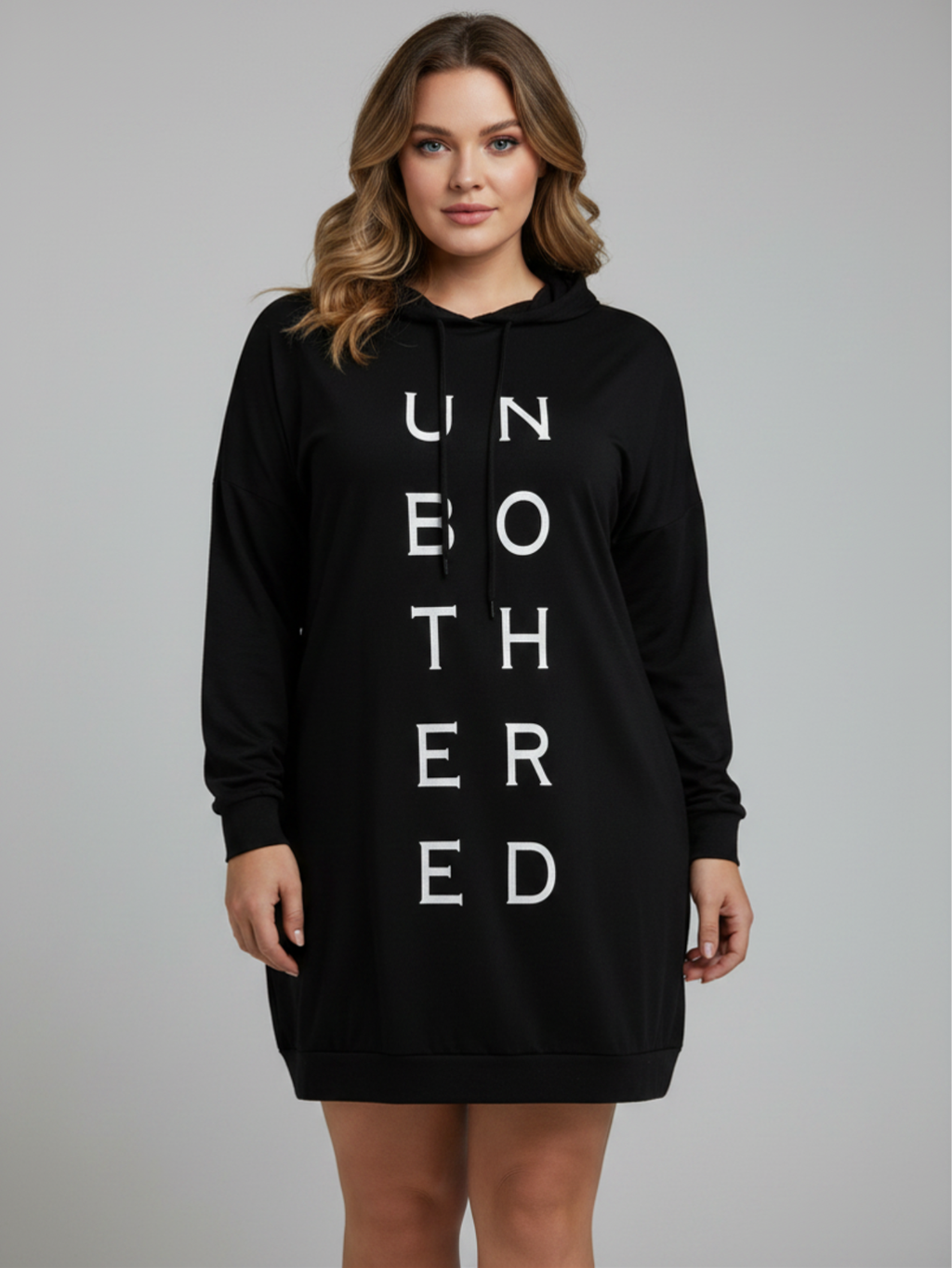 Plus Size Letter Hoodie