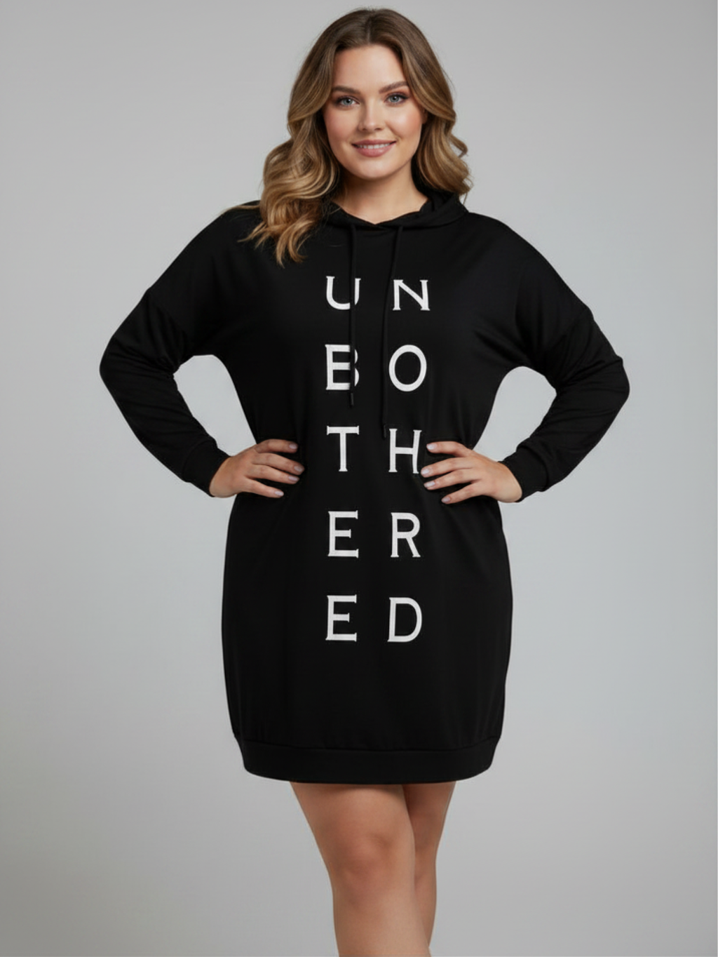 Plus Size Letter Hoodie