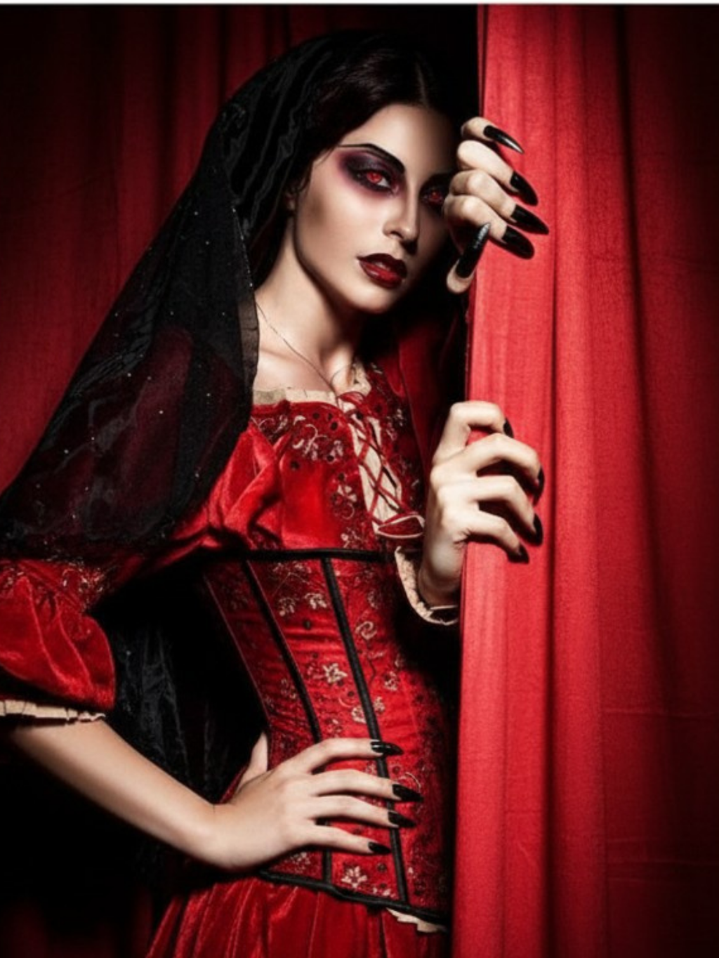 Red Vampire Contact Lense