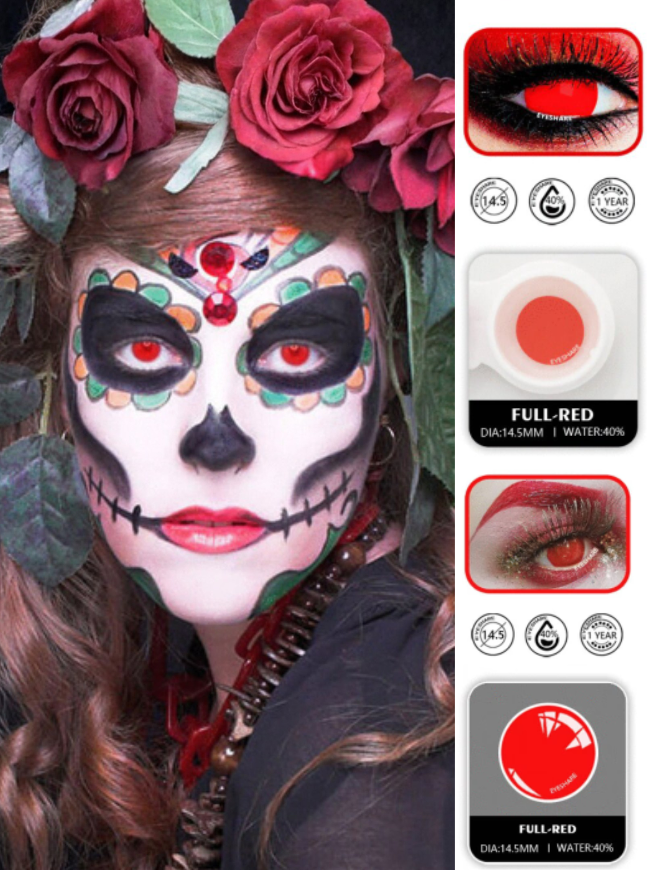 Red Vampire Contact Lense