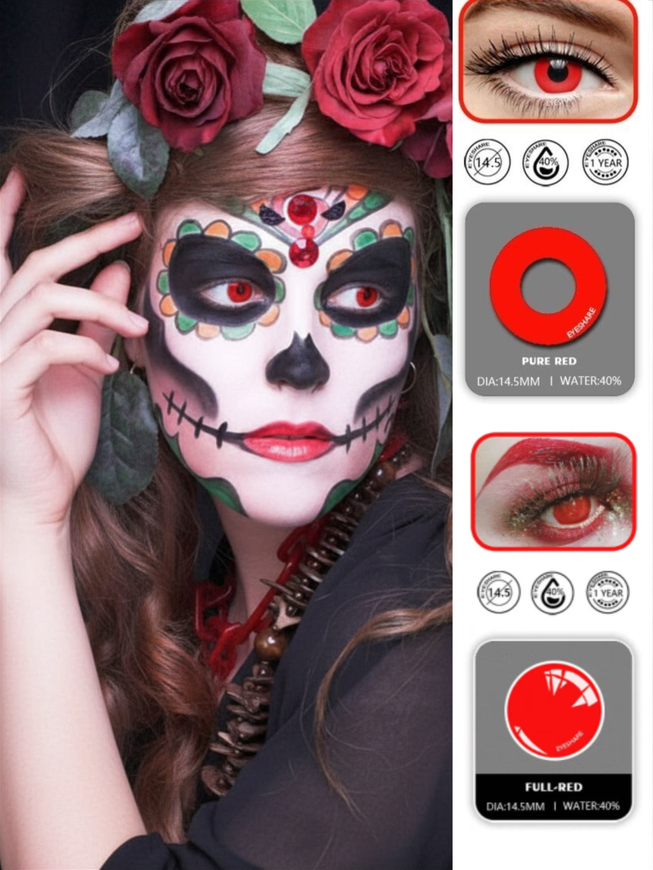 Red Vampire Contact Lense