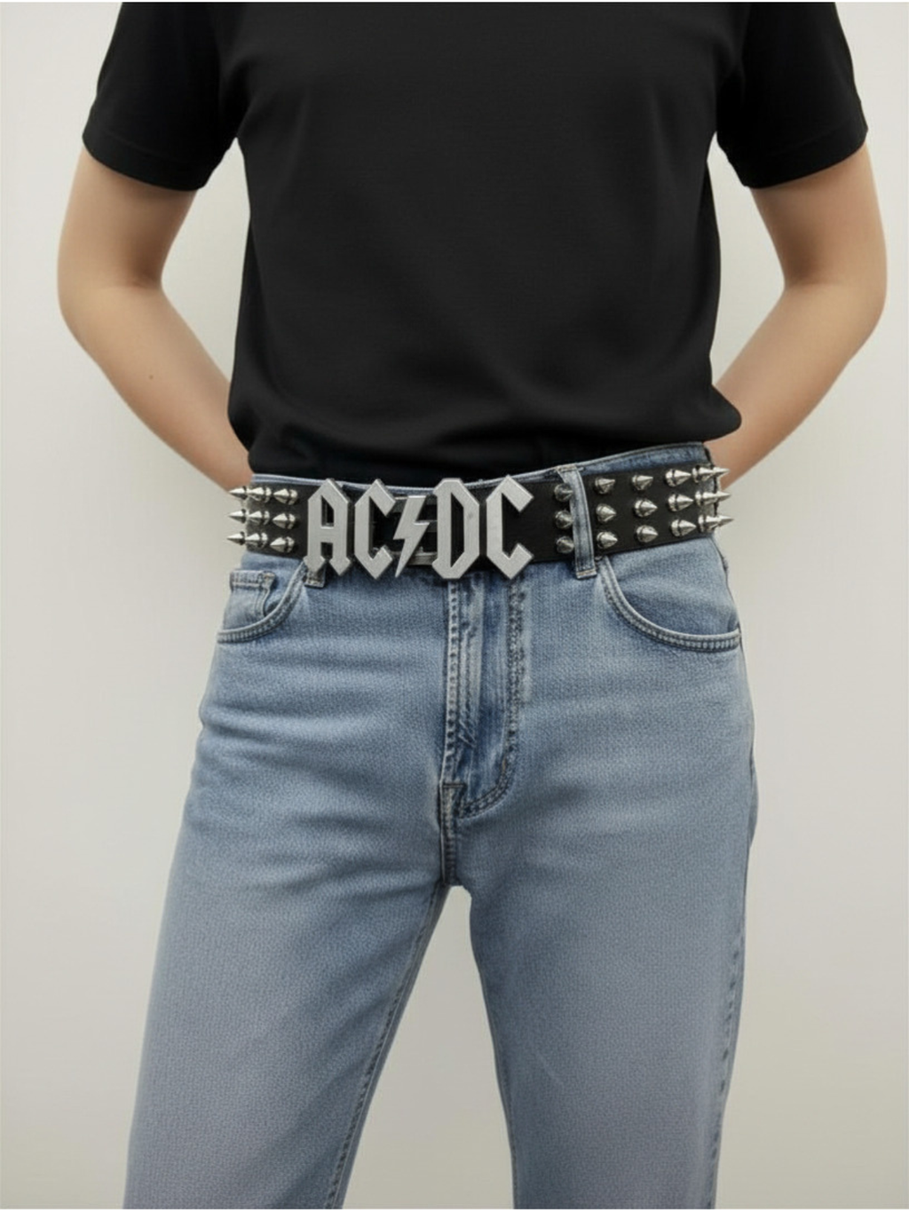 ACDC Rock Tree Spiked Belt