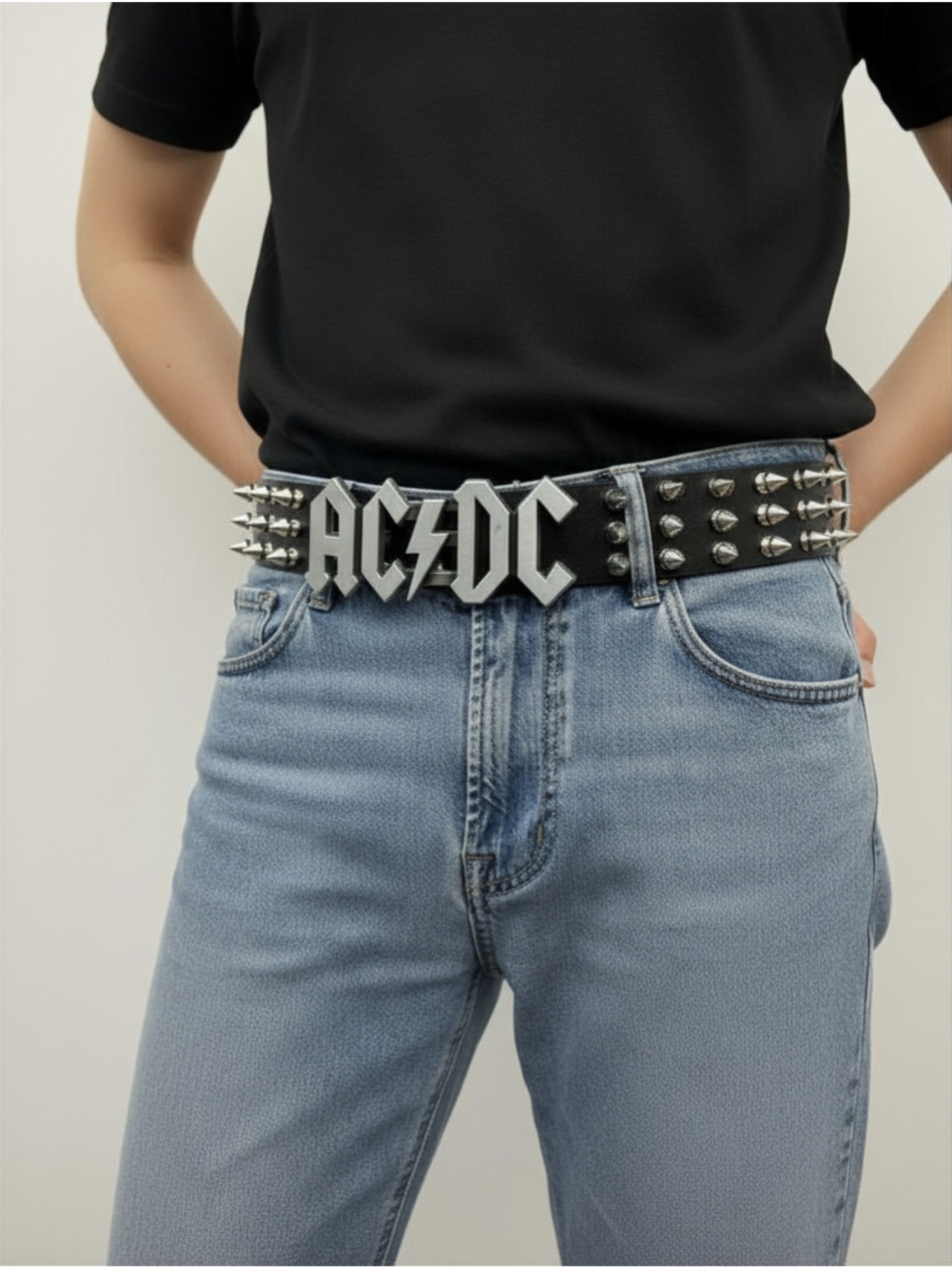 ACDC Rock Tree Spiked Belt