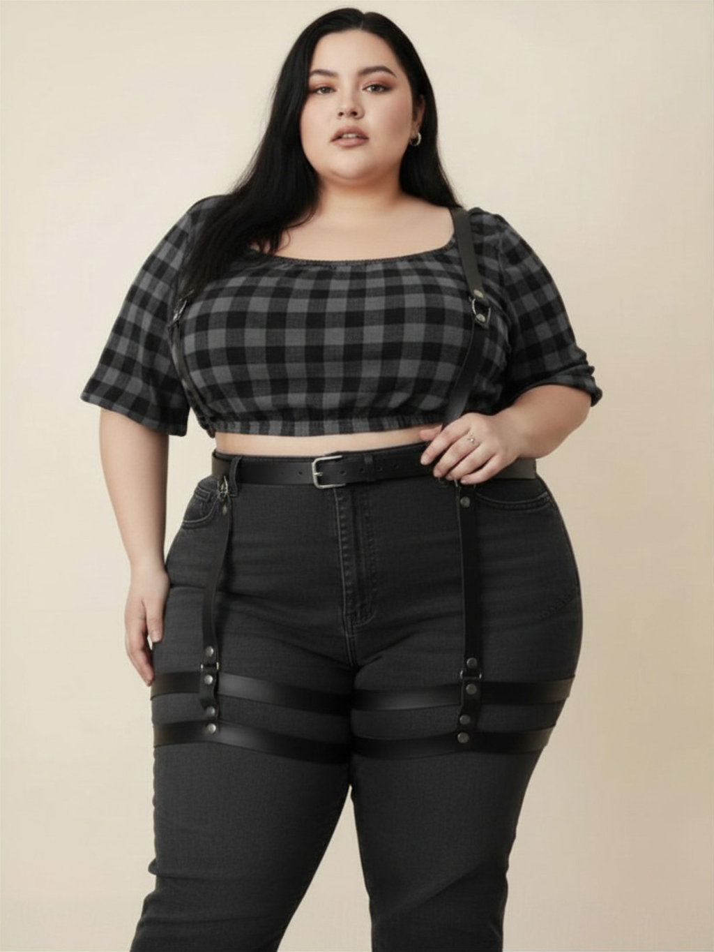 Strappy Leg Harness Belt XS- Plus Size