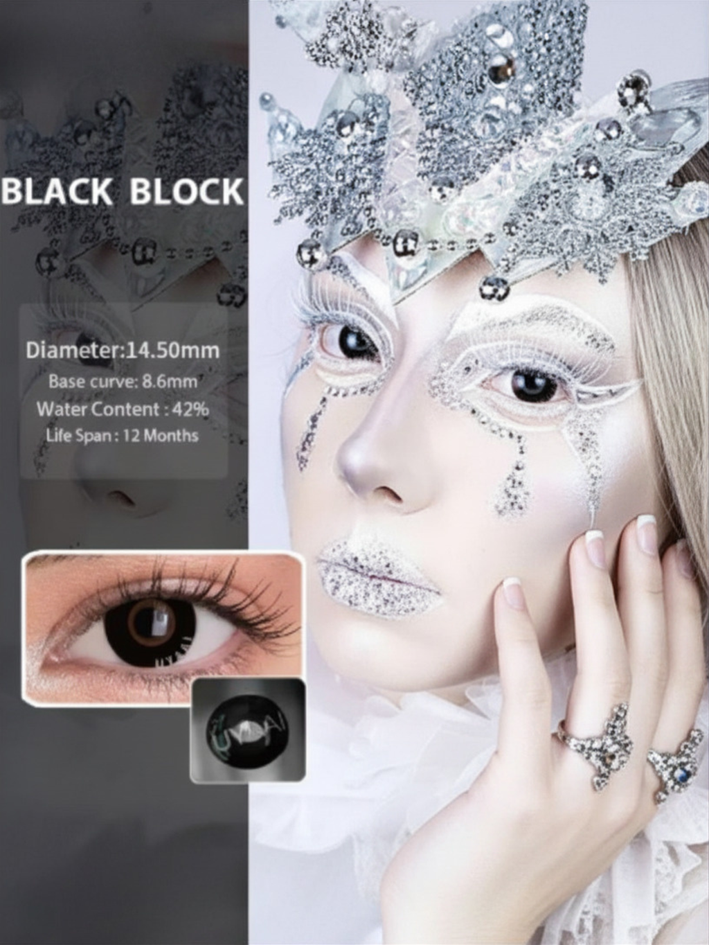 Black Big Eye Contact Lense