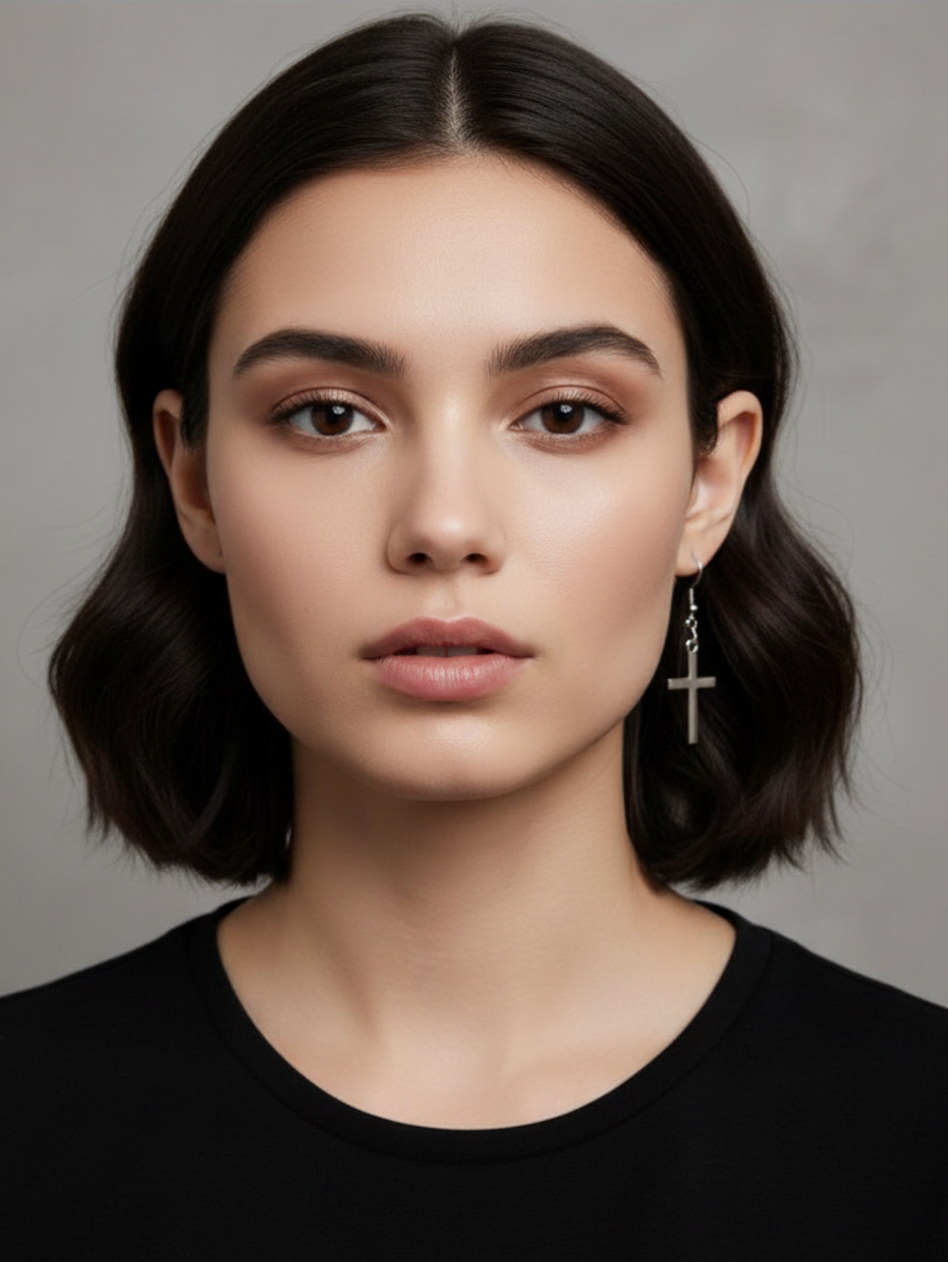 Cross Minimal Earrings