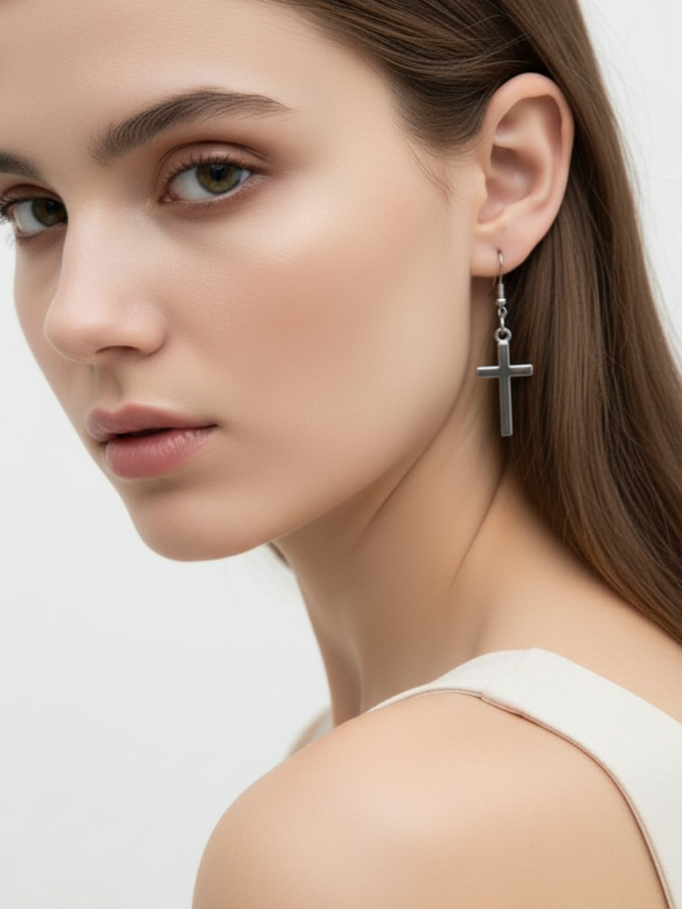 Cross Minimal Earrings