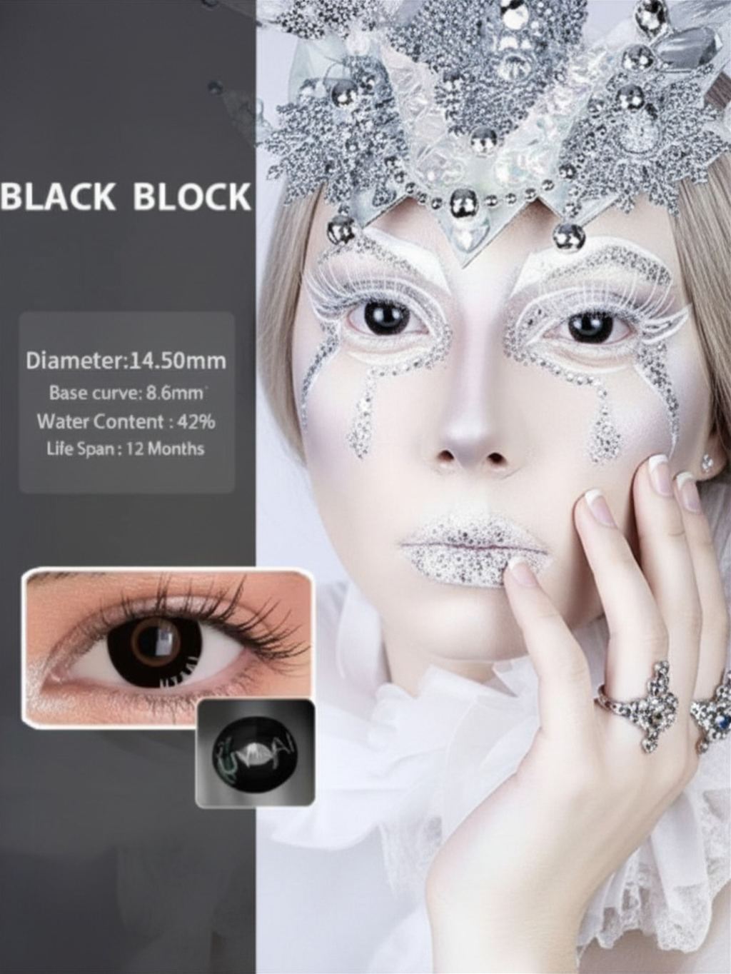 Black Big Eye Contact Lense