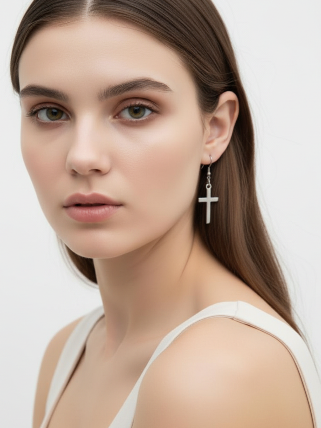 Cross Minimal Earrings