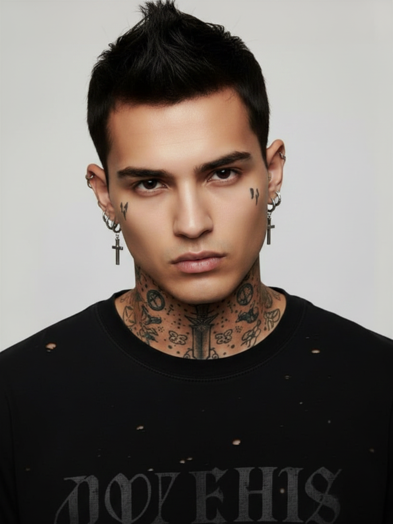 Cross Minimal Earrings