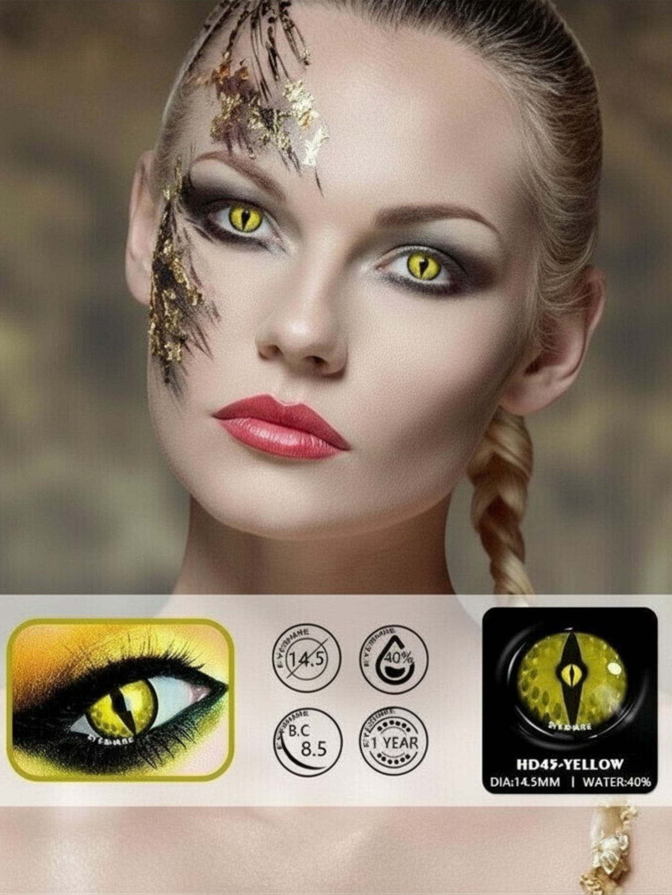 Yellow Contact Lense