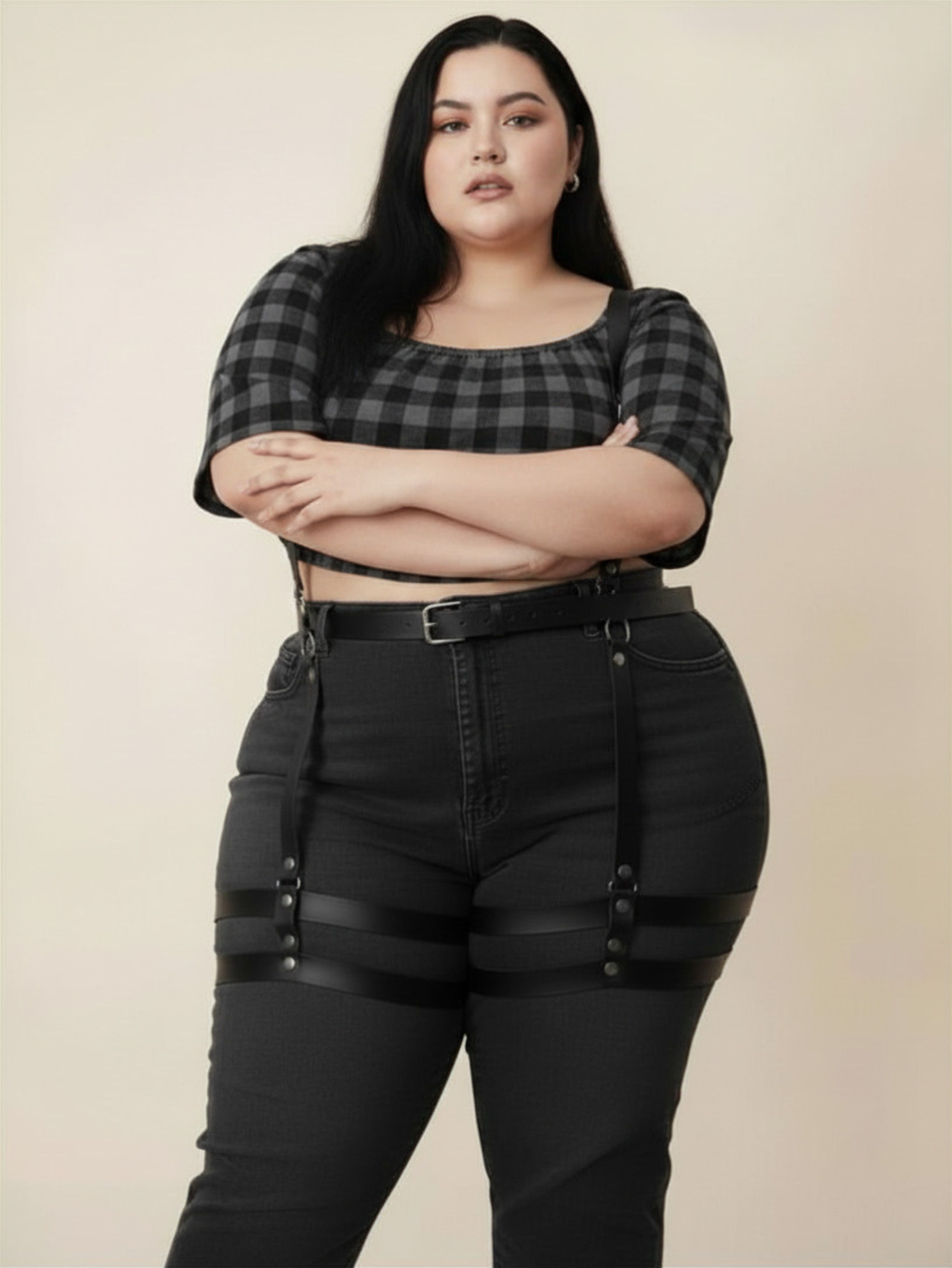 Strappy Leg Harness Belt XS- Plus Size