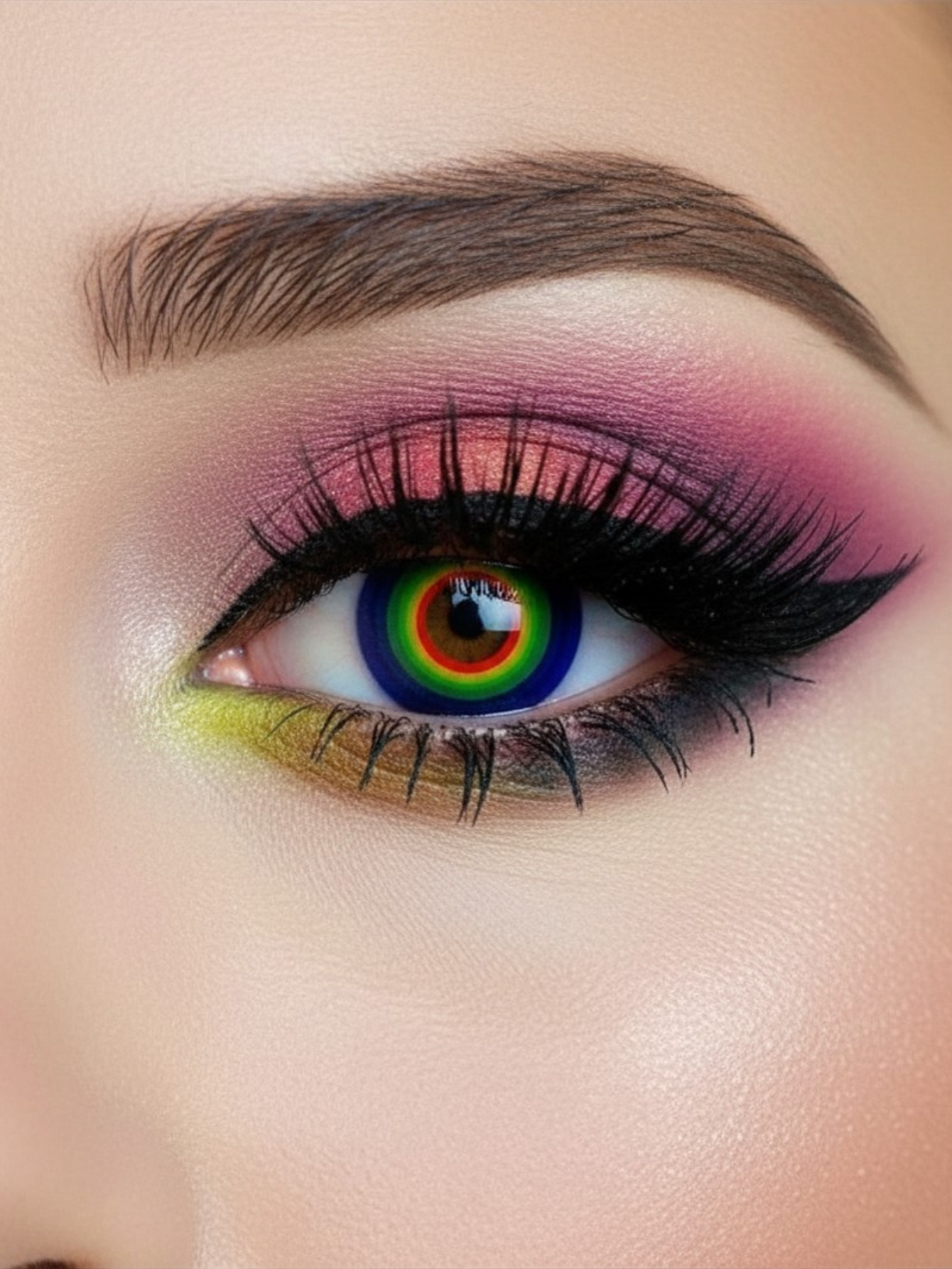 Rainbow Pride Drag Queen Contact Lenses