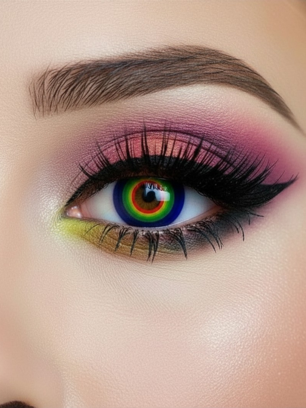 Rainbow Pride Drag Queen Contact Lenses