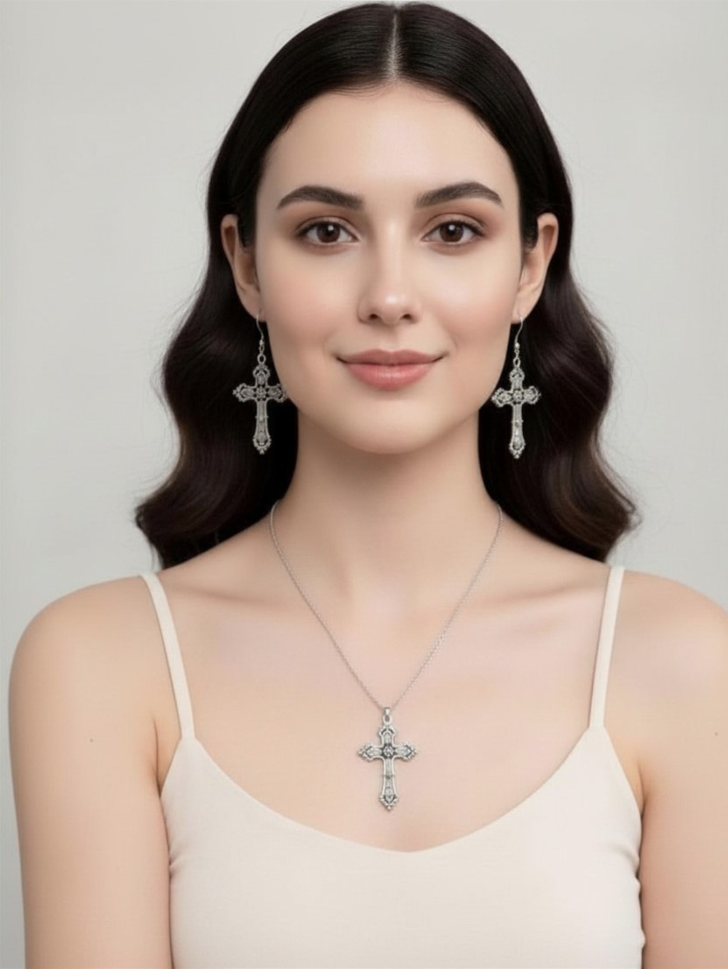 Cross Minimal Earrings