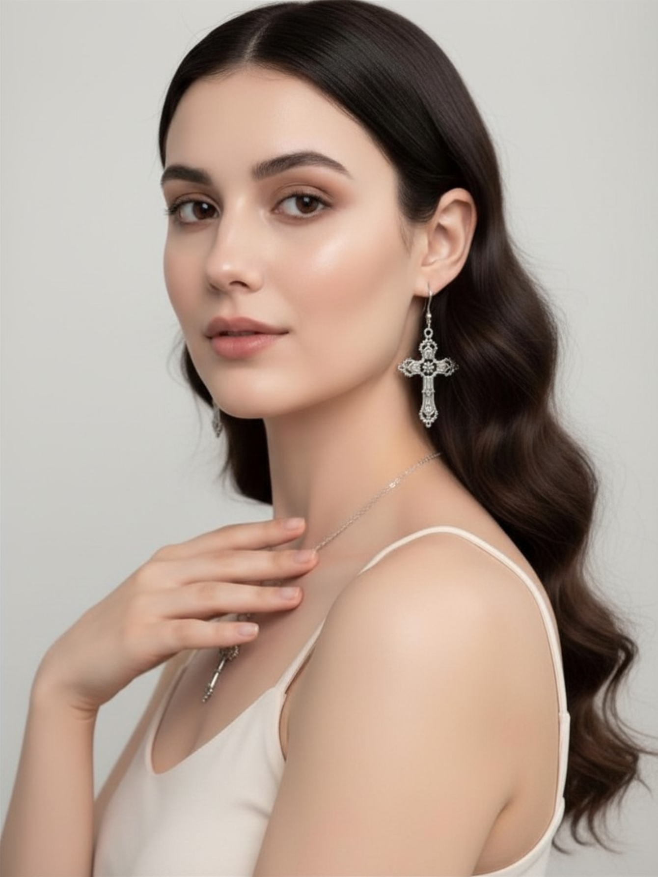 Cross Minimal Earrings