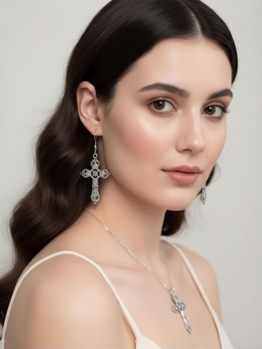 Cross Minimal Earrings