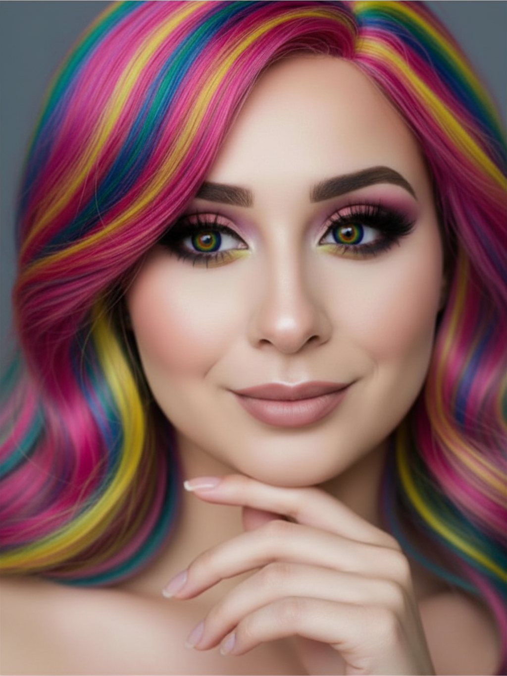 Rainbow Pride Drag Queen Contact Lenses