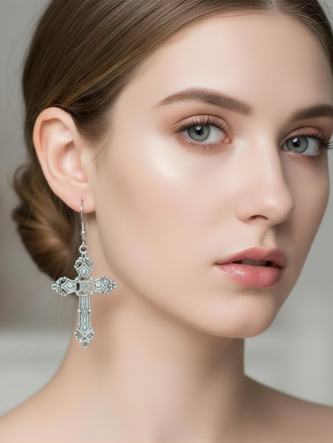 Cross Minimal Earrings
