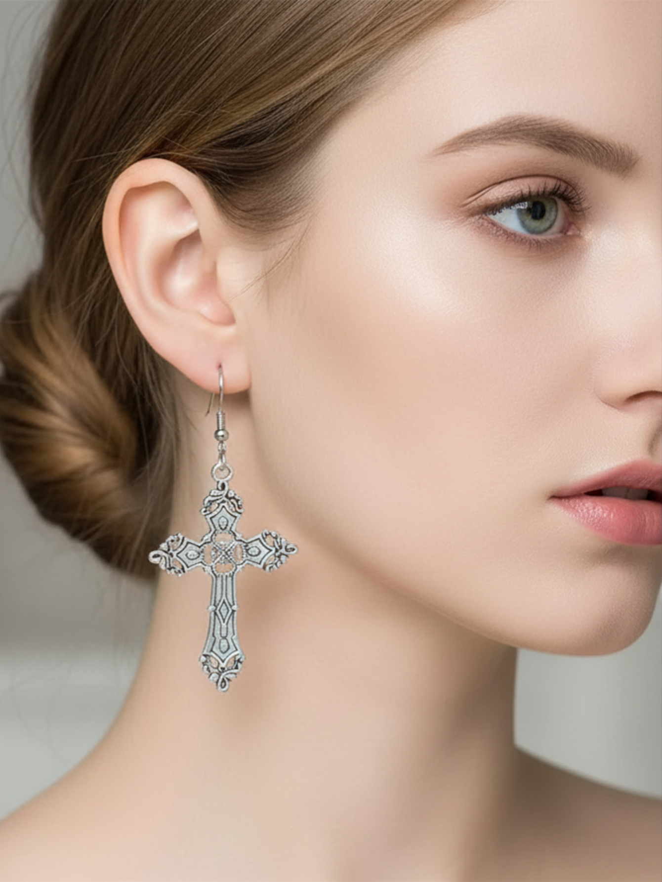 Cross Minimal Earrings