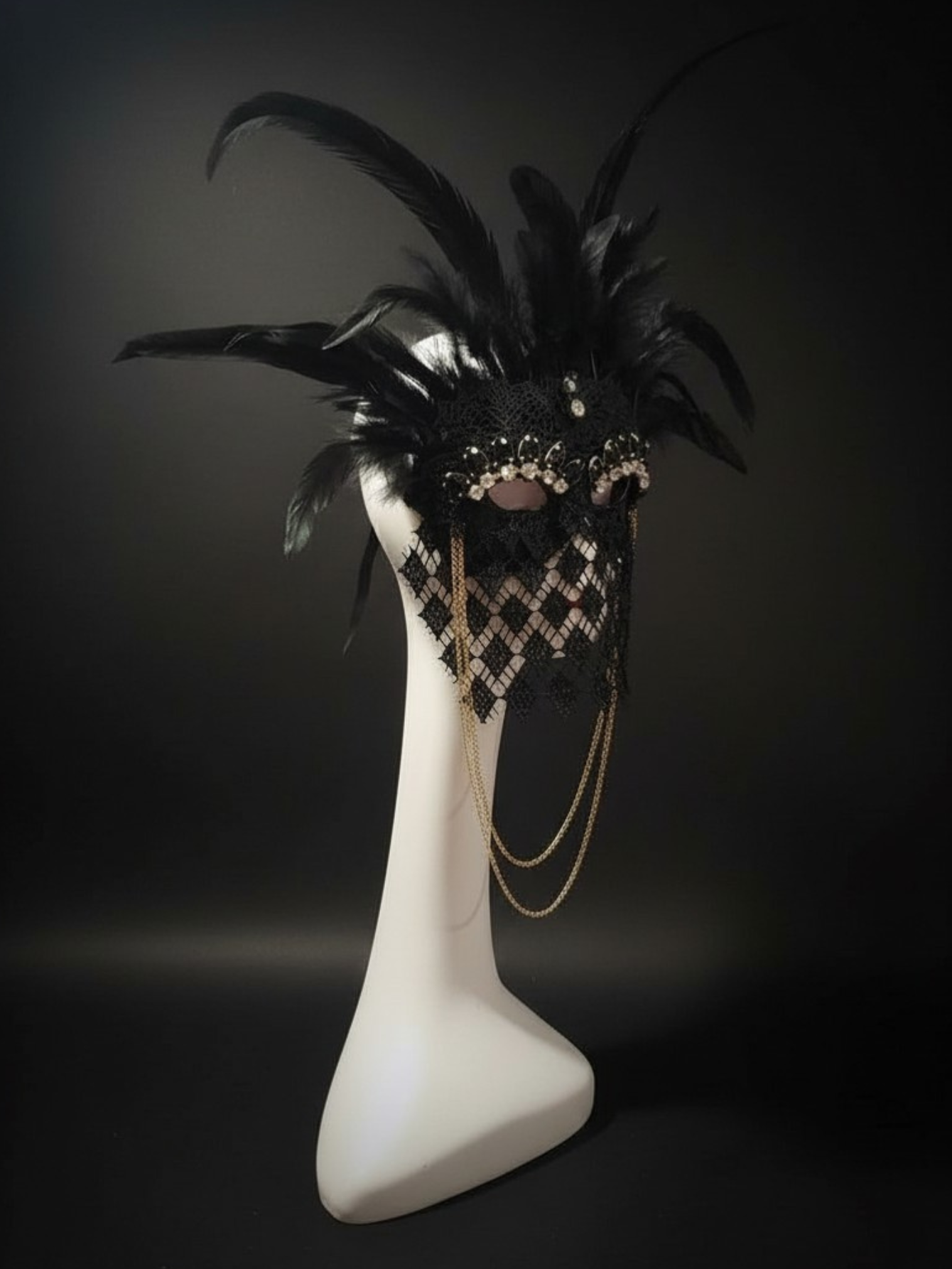Masquerade Feather Mask