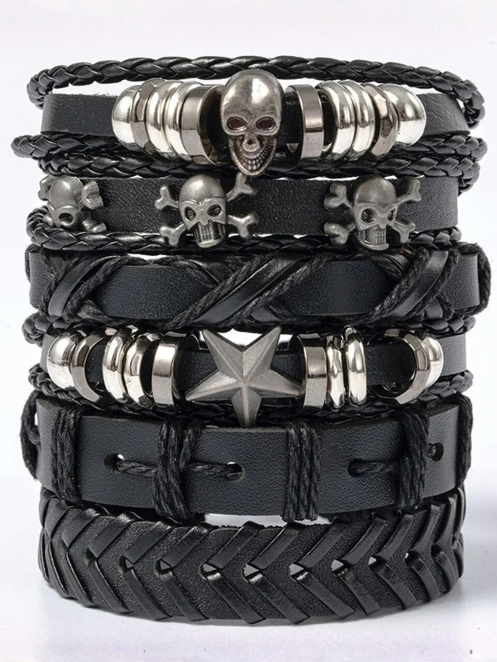 Goth Bracelet Set