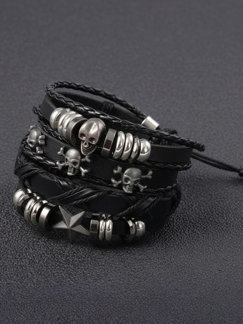 Goth Bracelet Set