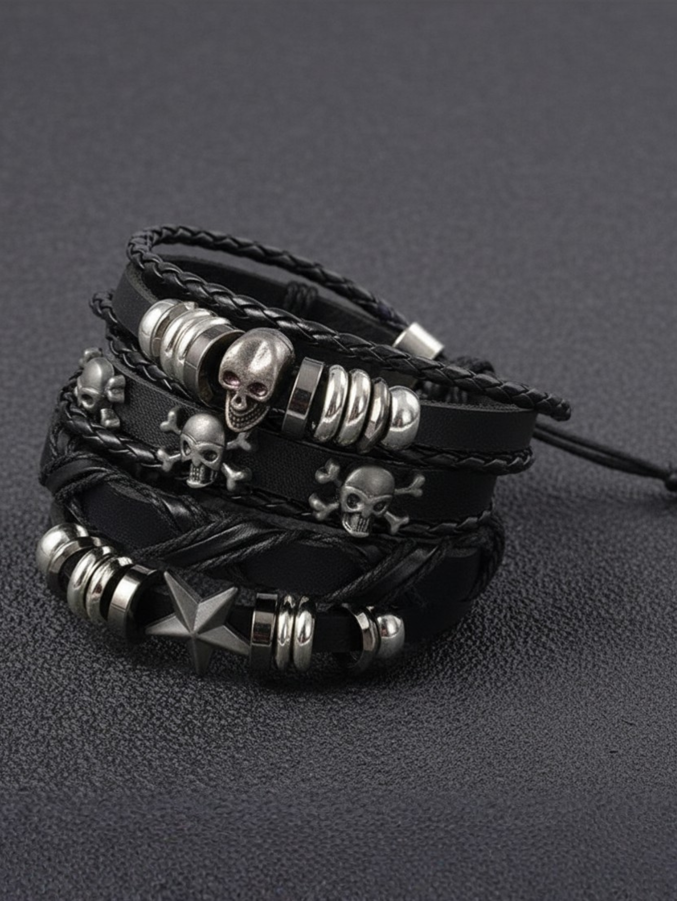 Goth Bracelet Set