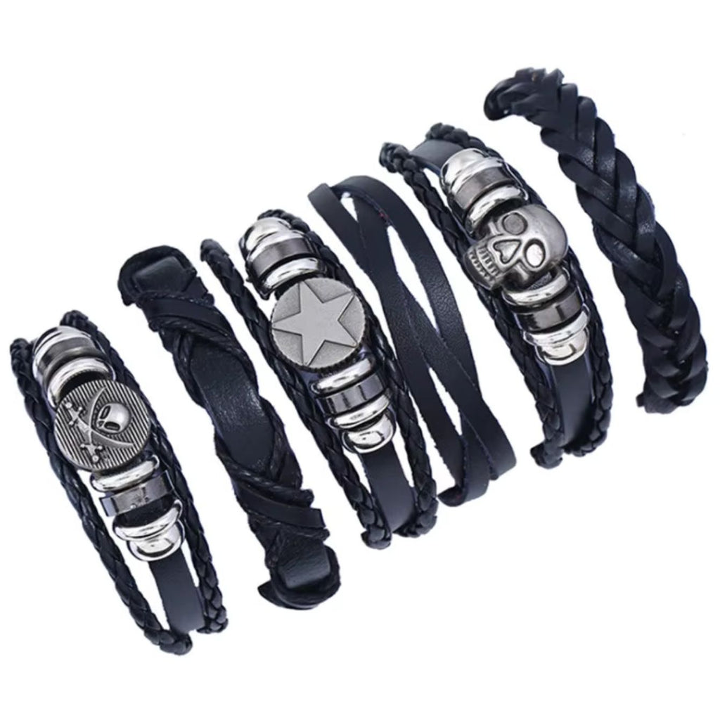 Gothic Punk Bracelet Set